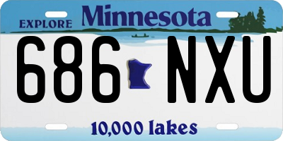 MN license plate 686NXU