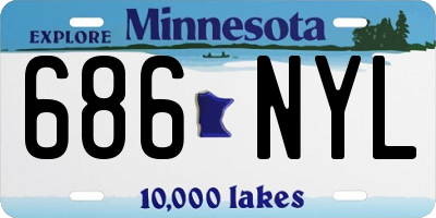 MN license plate 686NYL