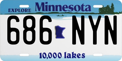MN license plate 686NYN