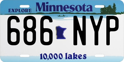MN license plate 686NYP