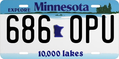 MN license plate 686OPU