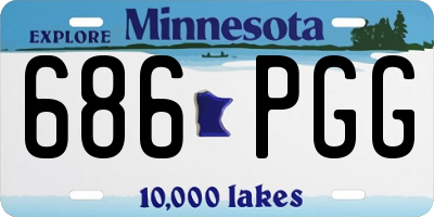 MN license plate 686PGG
