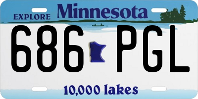 MN license plate 686PGL