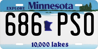 MN license plate 686PSO