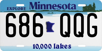 MN license plate 686QQG