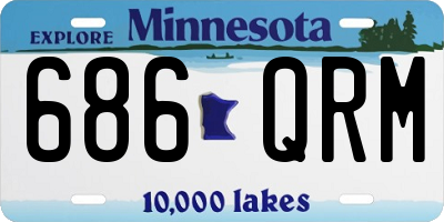 MN license plate 686QRM