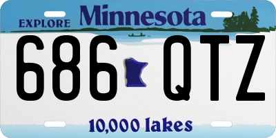 MN license plate 686QTZ