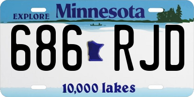 MN license plate 686RJD