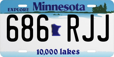 MN license plate 686RJJ