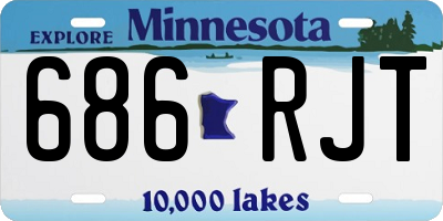 MN license plate 686RJT