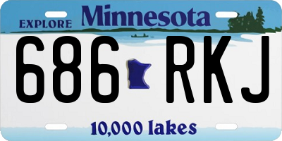 MN license plate 686RKJ