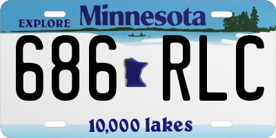 MN license plate 686RLC