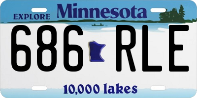 MN license plate 686RLE