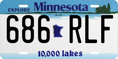MN license plate 686RLF