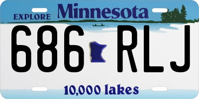 MN license plate 686RLJ