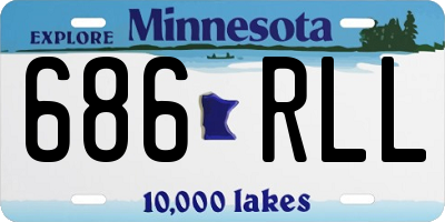 MN license plate 686RLL