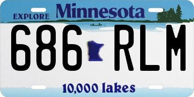 MN license plate 686RLM