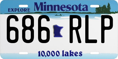 MN license plate 686RLP