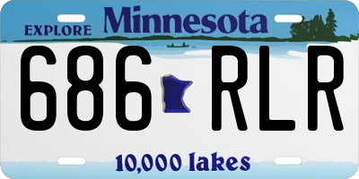 MN license plate 686RLR
