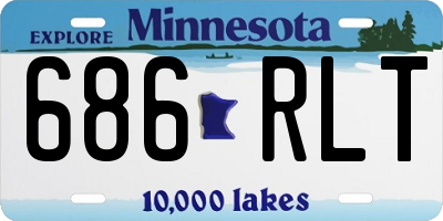 MN license plate 686RLT