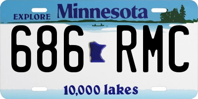 MN license plate 686RMC