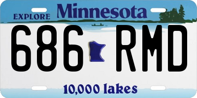 MN license plate 686RMD