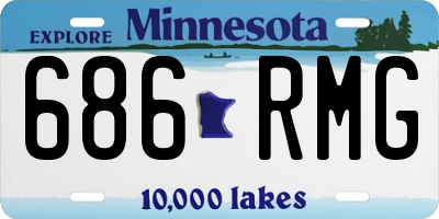 MN license plate 686RMG