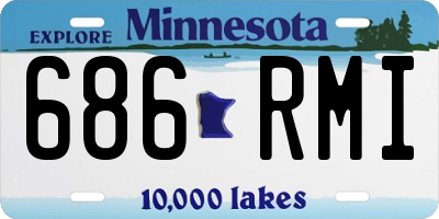 MN license plate 686RMI
