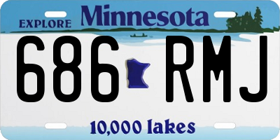 MN license plate 686RMJ