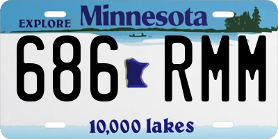 MN license plate 686RMM