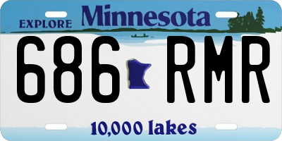 MN license plate 686RMR