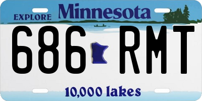 MN license plate 686RMT
