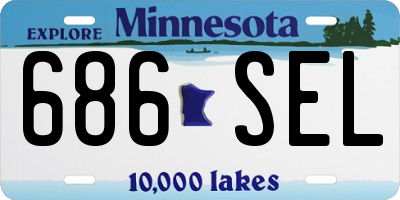 MN license plate 686SEL