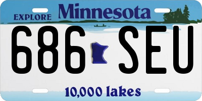 MN license plate 686SEU