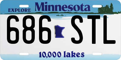 MN license plate 686STL