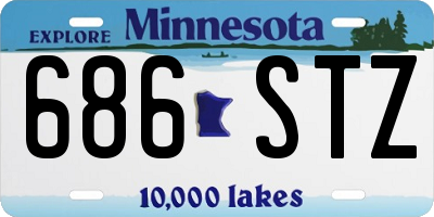 MN license plate 686STZ
