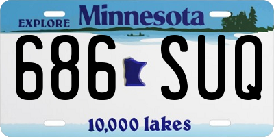 MN license plate 686SUQ