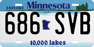 MN license plate 686SVB