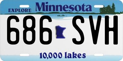 MN license plate 686SVH
