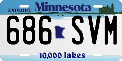 MN license plate 686SVM