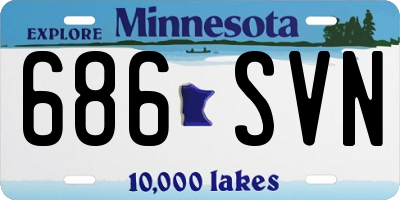 MN license plate 686SVN