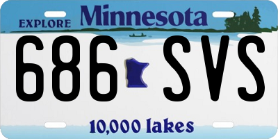 MN license plate 686SVS