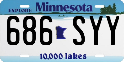 MN license plate 686SYY