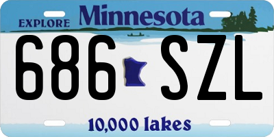 MN license plate 686SZL