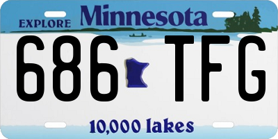 MN license plate 686TFG