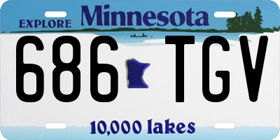 MN license plate 686TGV