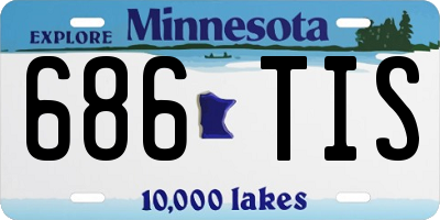 MN license plate 686TIS