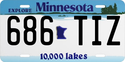 MN license plate 686TIZ