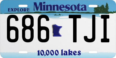 MN license plate 686TJI