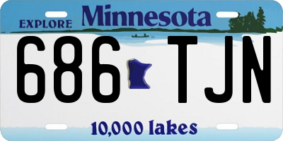 MN license plate 686TJN